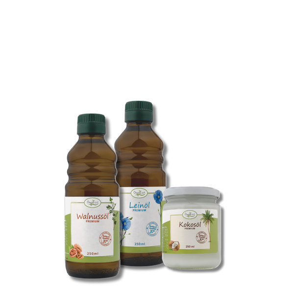 Öl-Bundle Klein (Leinöl / Walnussöl / Kokosöl)